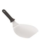 Лопатка для пиццы 35 см. изогнутая раб. часть 22*16,5 см. нерж. ручка пластик MGsteel /1/47/