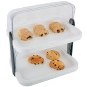 Этажерка для сервировки 2 яруса 44*32 см h=44 см с охлажд. с крышкой Roll-Top белая APS /1/