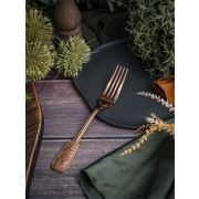 Вилка десертная, медная