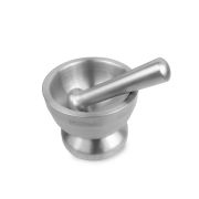 Ступка d=11,8 см. h=11 см. с пестиком 14 см., нерж. упрочнен. MGsteel  /1/24/