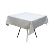 Скатерть лен жаккард 1,45х1,95 м серая (калейдоскоп)