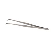 Щипцы (пинцет) 20 см. прямые, изогнутый кончик, нерж. MGsteel /1/100/