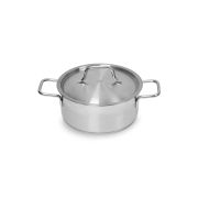 КАСТРЮЛЯ 2л нерж.тройное дно d=190 h=80, ИНДУКЦИЯ, серия «Satin» LUXSTAHL
