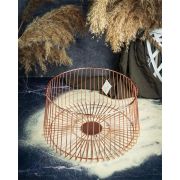 Корзина для фруктов d 30 см, h 15,5 см, металл, цвет медный