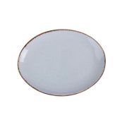 Блюдо овальное 36х27 см фарфор цвет серый Seasons