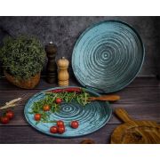 Набор тарелок с вертикальным бортом Lykke Turquoise 30 см, 2 шт