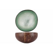 Чаша декоративная  METALLIC MINT GREEN LEAF D14CM