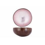 Чаша декоративная  METALLIC SOFT PINK LEAF D14CM