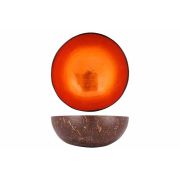 Чаша декоративная  METALLIC ORANGE LEAF D14CM