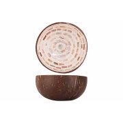 Чаша декоративная  BROWN MOSAIC CIRCLE D14CM