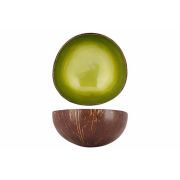 Чаша декоративная  METTALLIC LIME GREEN PAINTD14CM