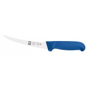 Нож обвалочный 130/260 мм. изогнутый, жесткое лезвие, синий SAFE Icel /1/