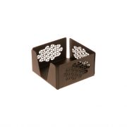 Салфетница ажурная 130х130х70 мм бронза Luxstahl