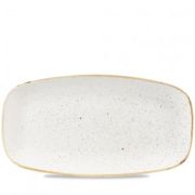 Блюдо прямоугольное 35,5х18,9см, без борта, Stonecast, цвет Barley White