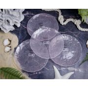 Набор из тарелок Casa di Fortuna Estrella De Mar , 21 см , 4 шт., пастельно-розовый, стекло