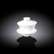 Кружка 120 мл. d=85 мм. h=50 мм. для заваривания чая, без ручки, с крышкой и блюдцем Wilmax /3/36/