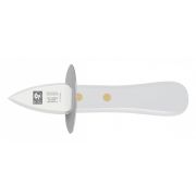 Нож для устриц и колки льда 50/155 мм. с ограничителем, ручка белая Icel /1/6/