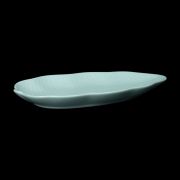 БЛЮДО ЛИСТ 10'' 270мм, бирюзовый «Cuong Phat Acquamarina»