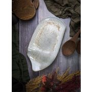 Блюдо с неровными краями 30x20 см, Daro