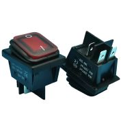 Клавиша влагозащитная с подсветкой 30А, 250V, красная