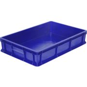 Контейнер для теста 600*400*120 мм. (-18/+50°C) прямой, сплошной, синий, полиэтилен (крышка 55801) /1/80/