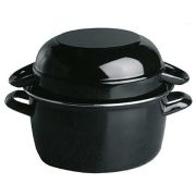 Кастрюля 3,5 л. нерж. d=21,5 см. h=20 см. для мидий черная APS /1/6/