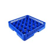 Кассета для бокалов 500*510*100 мм. 25 ячеек 90*90*90мм. синяя п/п /1/6/