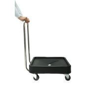 Тележка для кассет 580*580*220/900 мм. c ручкой нерж., черная п/п /1/