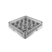 Кассета для бокалов 500*510*100 мм. 16 ячеек 115*115*90 мм. серая п/п /1/6/