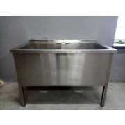 Котломойка двухсекционная 1200х700х850 нерж.