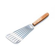 Лопатка 29*8 см перфорированная нерж. с дерев. ручкой P.L. Proff Cuisine