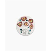 Блюдце для высокой кофейной чашки 11,5 см Anemone Milk Midnight Flowers