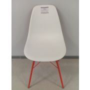 Стул SHT-S37 PP с двухсторонней окраской белый/красный/красный(каркас)