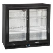 ШКАФ ХОЛОДИЛЬНЫЙ СО СТЕКЛОМ TEFCOLD DB201S БАРНЫЙ ЧЕРНЫЙ