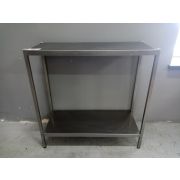 Стеллаж кухонный 995х400х1000 две полки нерж.