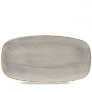 Блюдо прямоугольное 35,5х18,9см, без борта, Stonecast, цвет Peppercorn Grey