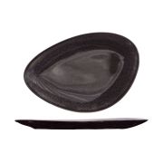 Тарелка треугольная 21x14 см, BLACK GRANITE