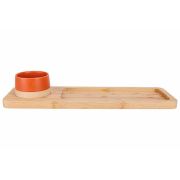 Доска сервировочная 48x12 см + салатник d 9,5 h 5,5 см , DELA