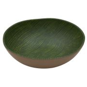 Салатник меламиновый 25.5*25.5*8.5 см  P.L. Green Banana Leaf