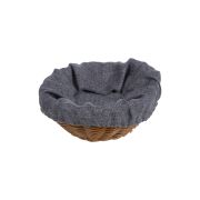 Чехол для корзинки рогожка графит (цвет 155) (кт1896 кт1897 круглый)