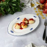 Блюдо овальное 30,5*19 см,коллекция «Blue Flower» P.L. Proff Cuisine