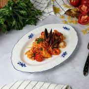 Блюдо овальное 36*22 см,коллекция «Blue Flower» P.L. Proff Cuisine