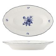 Блюдо овальное,глубокое 24*16 см, 350 мл, коллекция «Blue Flower» P.L. Proff Cuisine