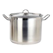 Кастрюля c крышкой, 5л (22*13) сталь 18/0 P.L.-Proff Cuisine