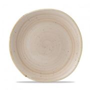 Тарелка мелкая «Волна» d26,4см, без борта, Stonecast, цвет  Nutmeg Cream