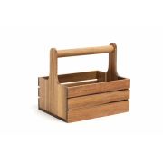 Подcтавка с ручкой 20x15 см h 18 см, дерево
