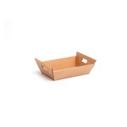 Емкость для подачи с 2 ручками 24x16 см h 7 см, дерево
