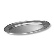 Поднос овальный 40x27 см, нерж. сталь