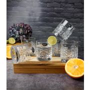 Набор стаканов низких Mixology Textures DOF 380 мл, хрустальное стекло, 6 шт.