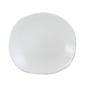 Тарелка мелкая 23x21 см, h 3 см, цвет blanc, Wabi